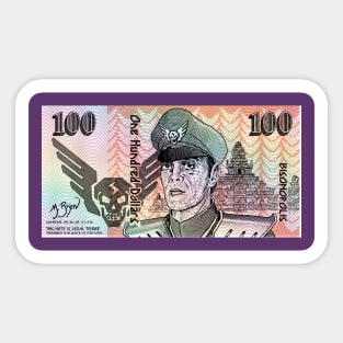 100 Bison Dollars Sticker